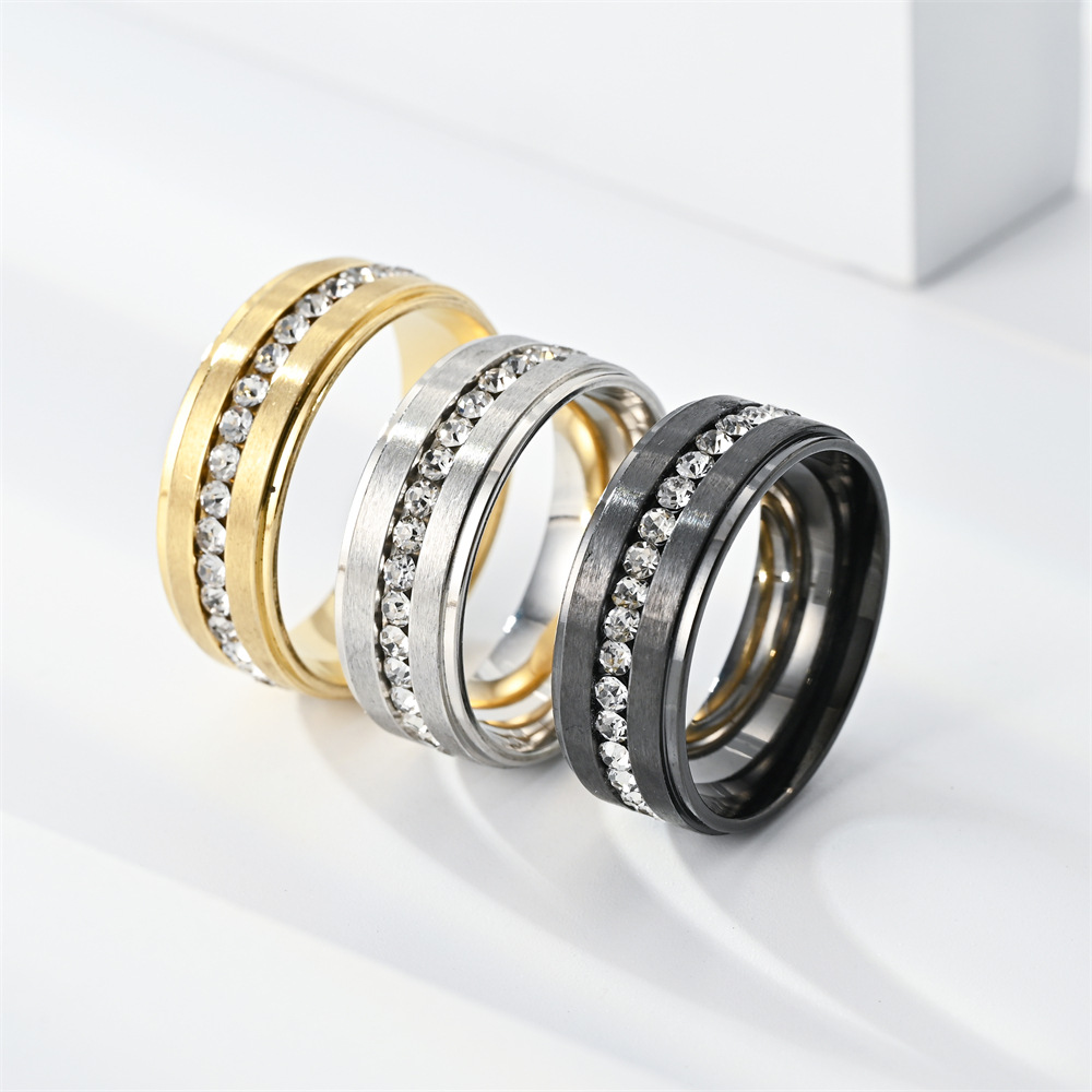 Men Accessories Ideas - Cincin Berlian Baja Tahan Karat untuk