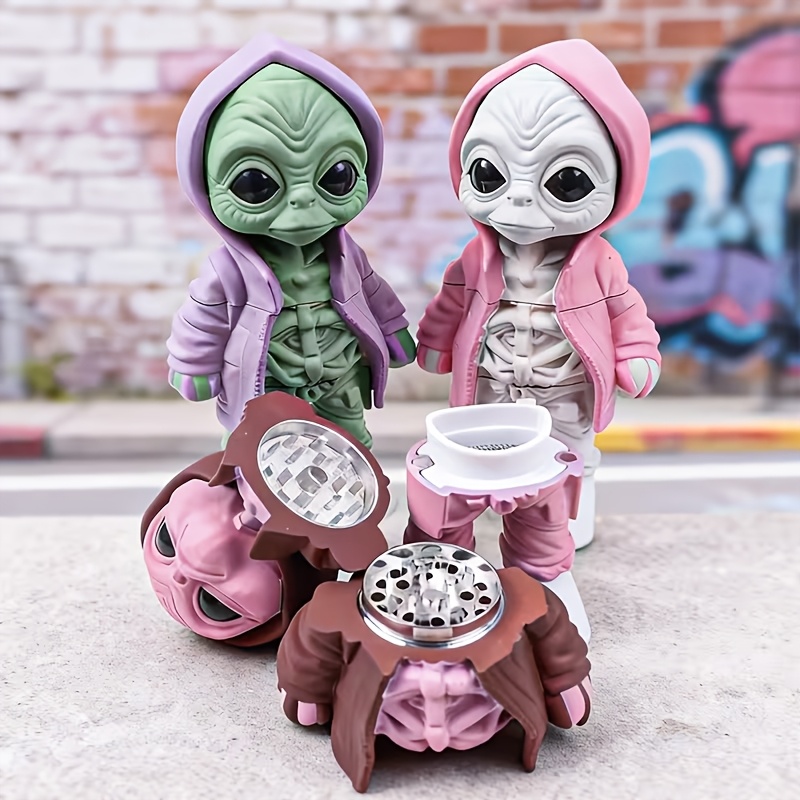 Men Accessories For Gift - Penggiling Herbal Alien Lucu, Penggiling Bumbu