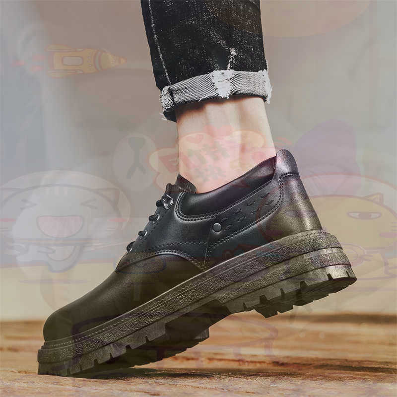 Men Accessories Ideas - Sepatu Pria Tenis Pelatih Fashion Kulit