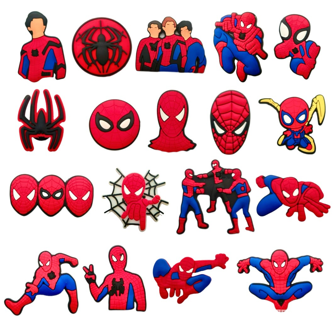 Men Accessories Ideas - 18pcs Aksesoris DIY Kartun Spider Man