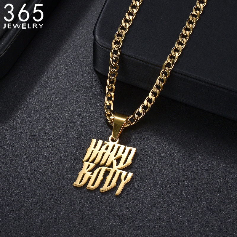 Men Accessories All - Kustom 2 Baris Nama Kalung Rantai