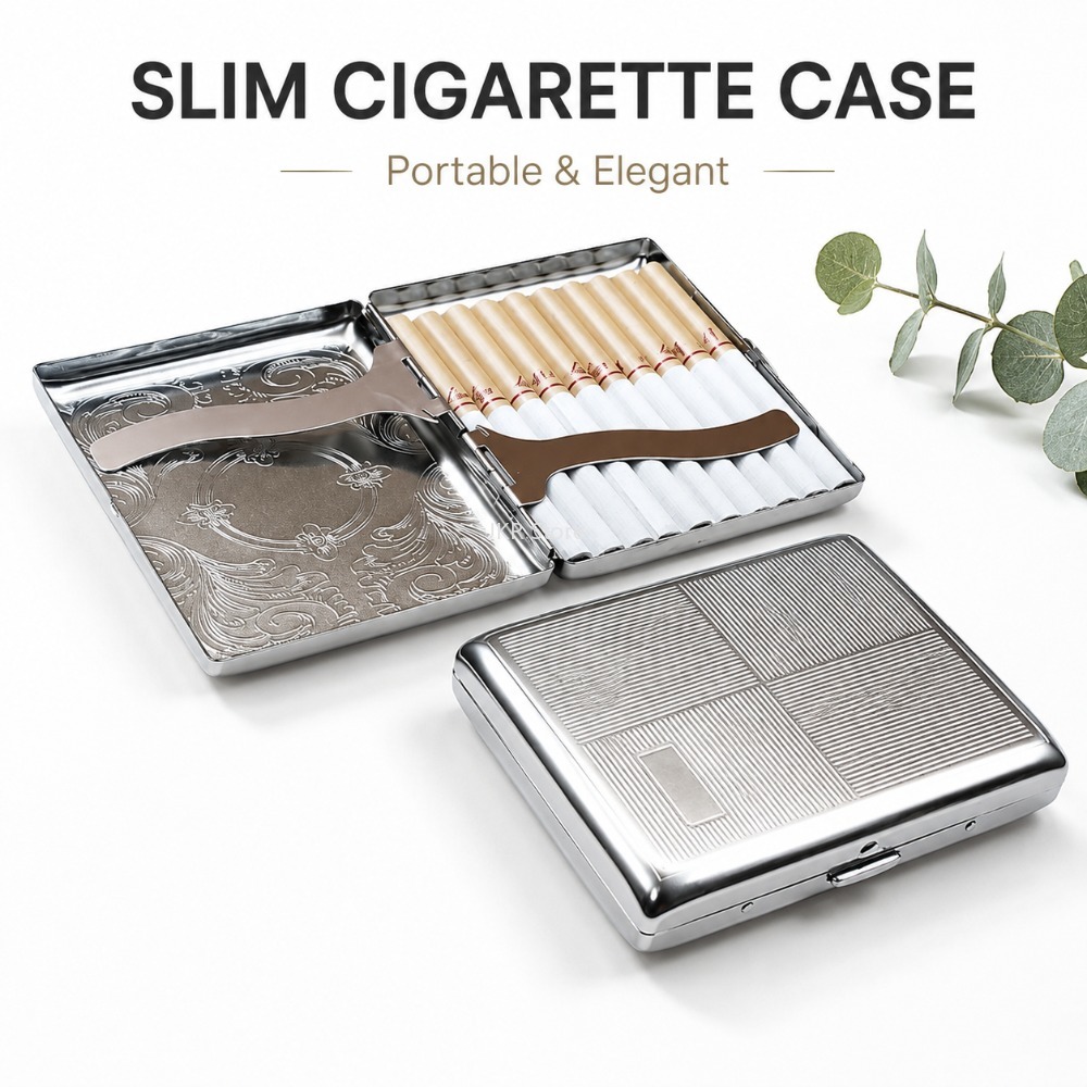 Kotak Rokok Stainless Steel Be - Men'S Accessories Case ulasan dan harga