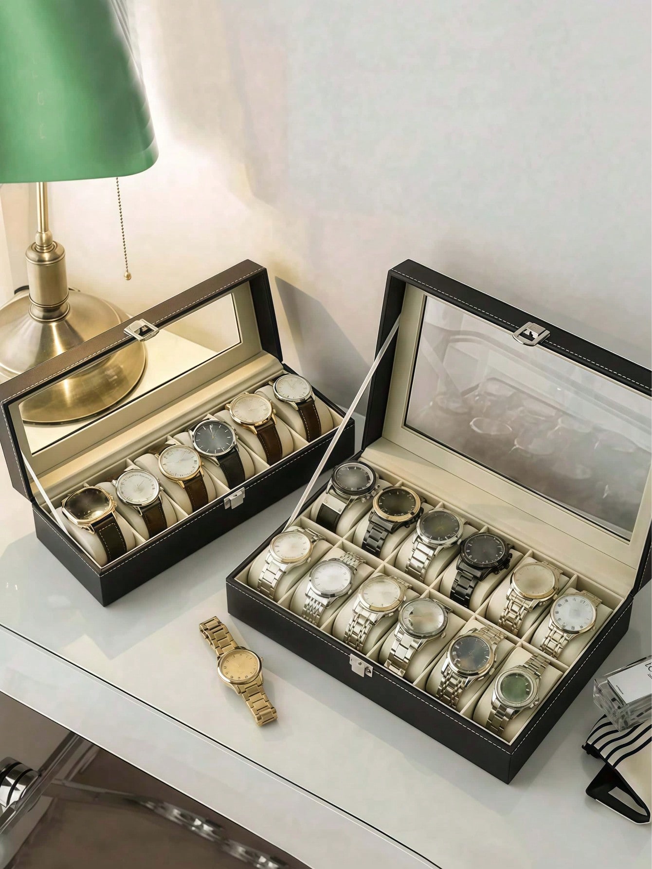 Kotak Jam Tangan Kulit dengan  - Men'S Accessories Case ulasan dan harga