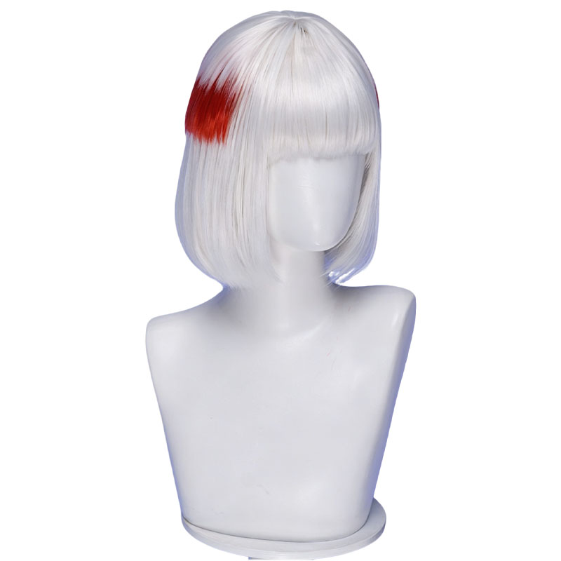 Wig Cosplay Anime Uraume Rambu - Men Accessories In Silver ulasan dan harga