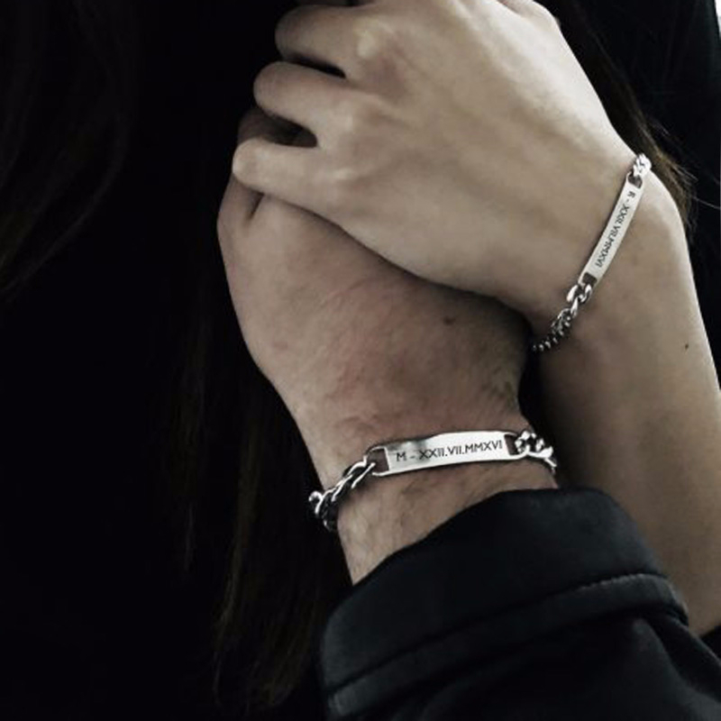 Plat Id Tag Bar Gelang Kuba Li - Men Accessories All ulasan dan harga