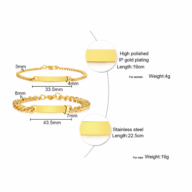 Plat Id Tag Bar Gelang Kuba Li - Men Accessories All ulasan dan harga