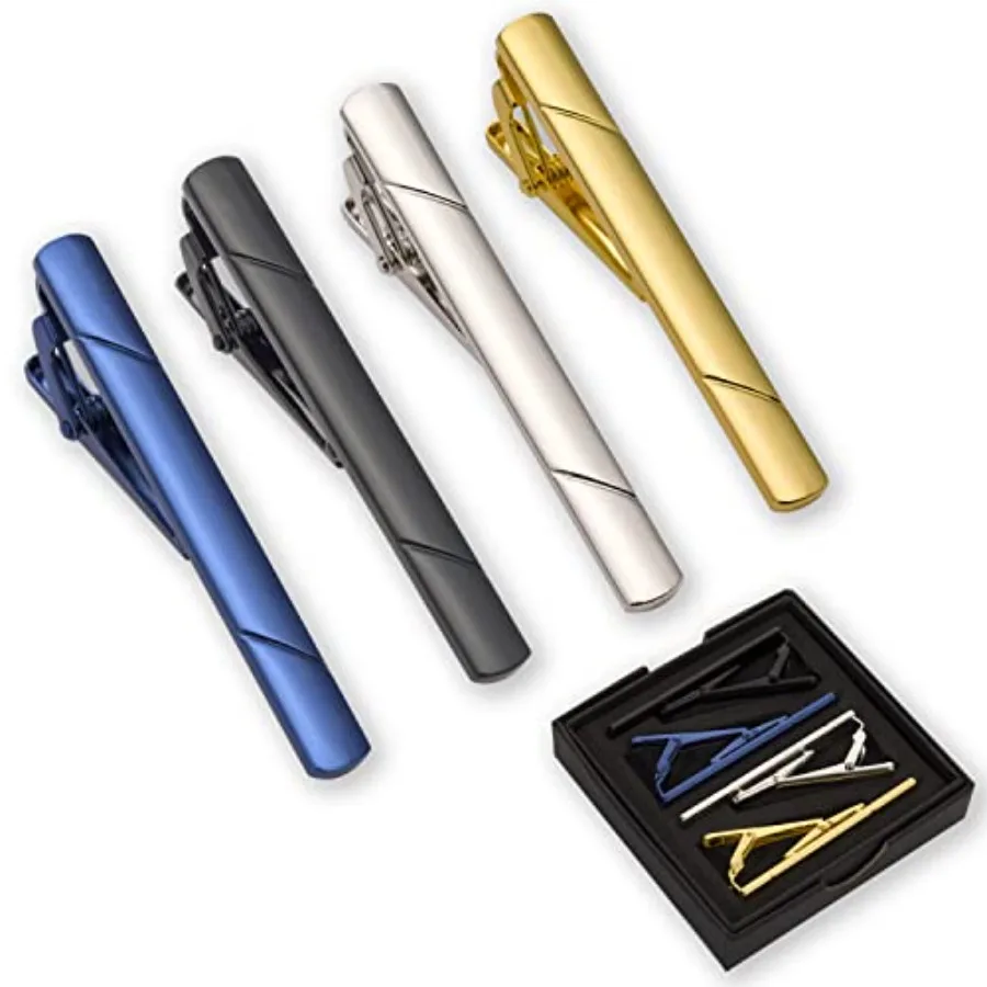 4 Buah Klip Dasi untuk Pria de - Men Accessories For Gift ulasan dan harga