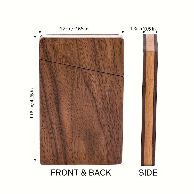 Tempat Kartu Nama Kayu Portabe - Men'S Accessories Case ulasan dan harga